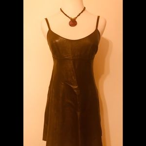 Plen Sud Brown Leather Mini Dress